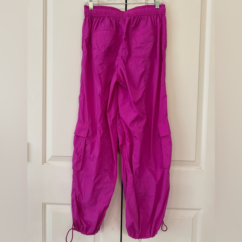 Daily Practice Pink Base Jump Cargo Parachute Pants XS - Picture 2 of 10